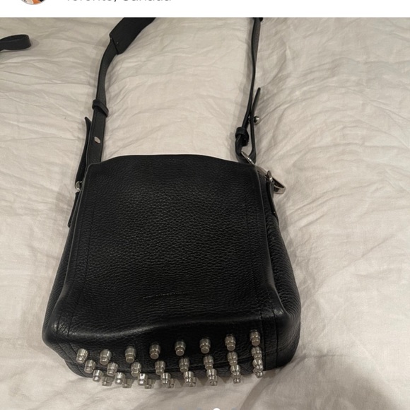 Alexander Wang black pebbled leather crossbody - Picture 3 of 5